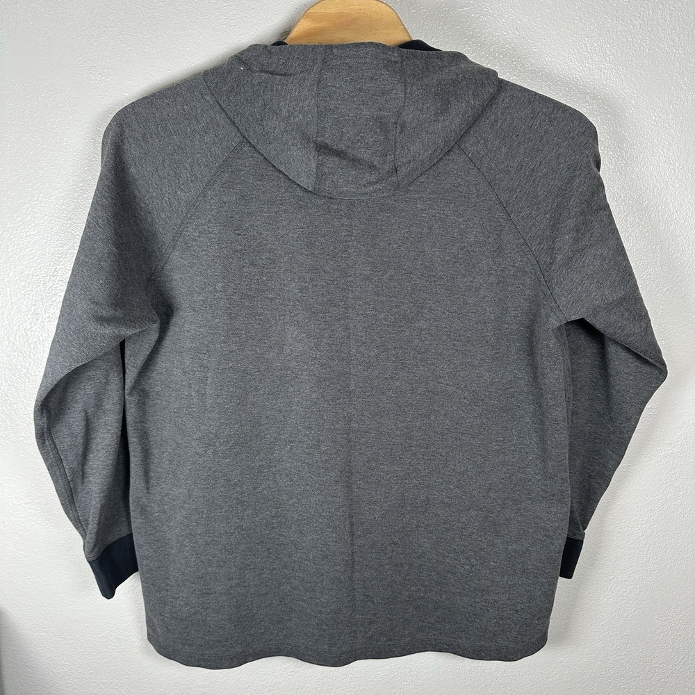 Duluth Trading Co Doubletime Knit Henley Hoodie Gray Mens Size XL Sweatshirt - Picture 3 of 4